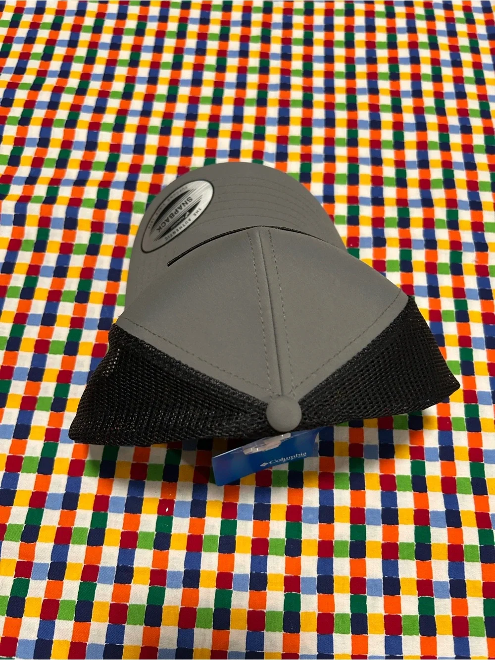 Columbia Gray and Black Trucker Snapback Hat